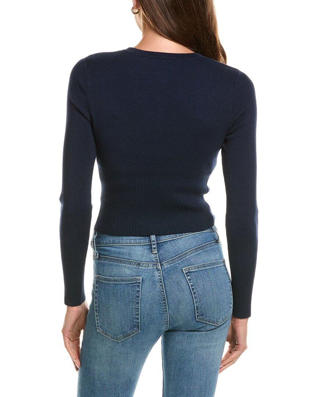 525 America Blue High Rib Cardigan