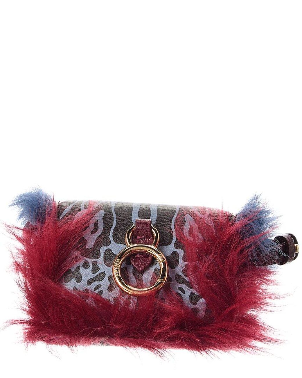 Fendi Blue Nano Baguette Leather Bag Charm