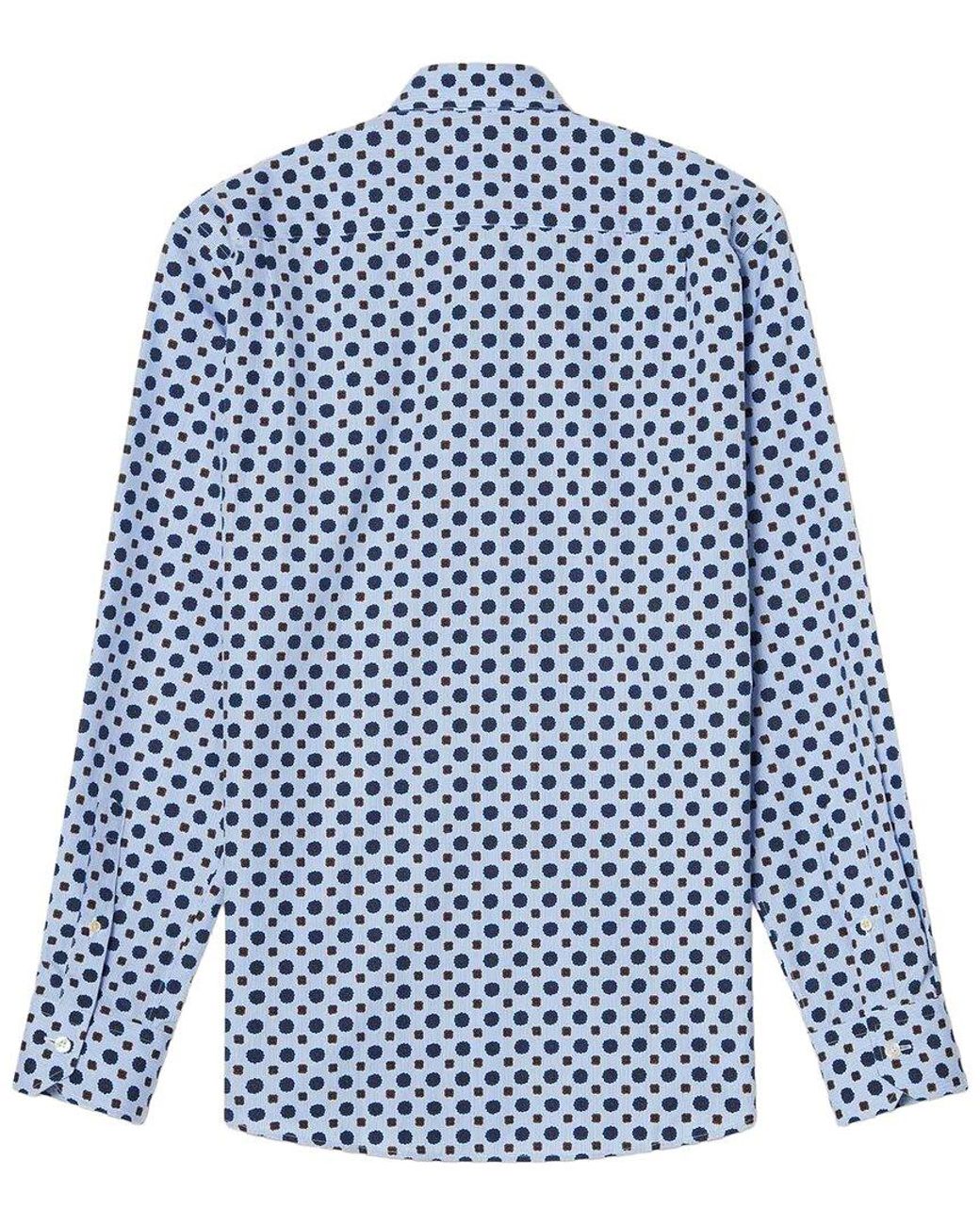 Robert Talbott Blue Reynolds Foulard Print Shirt for men