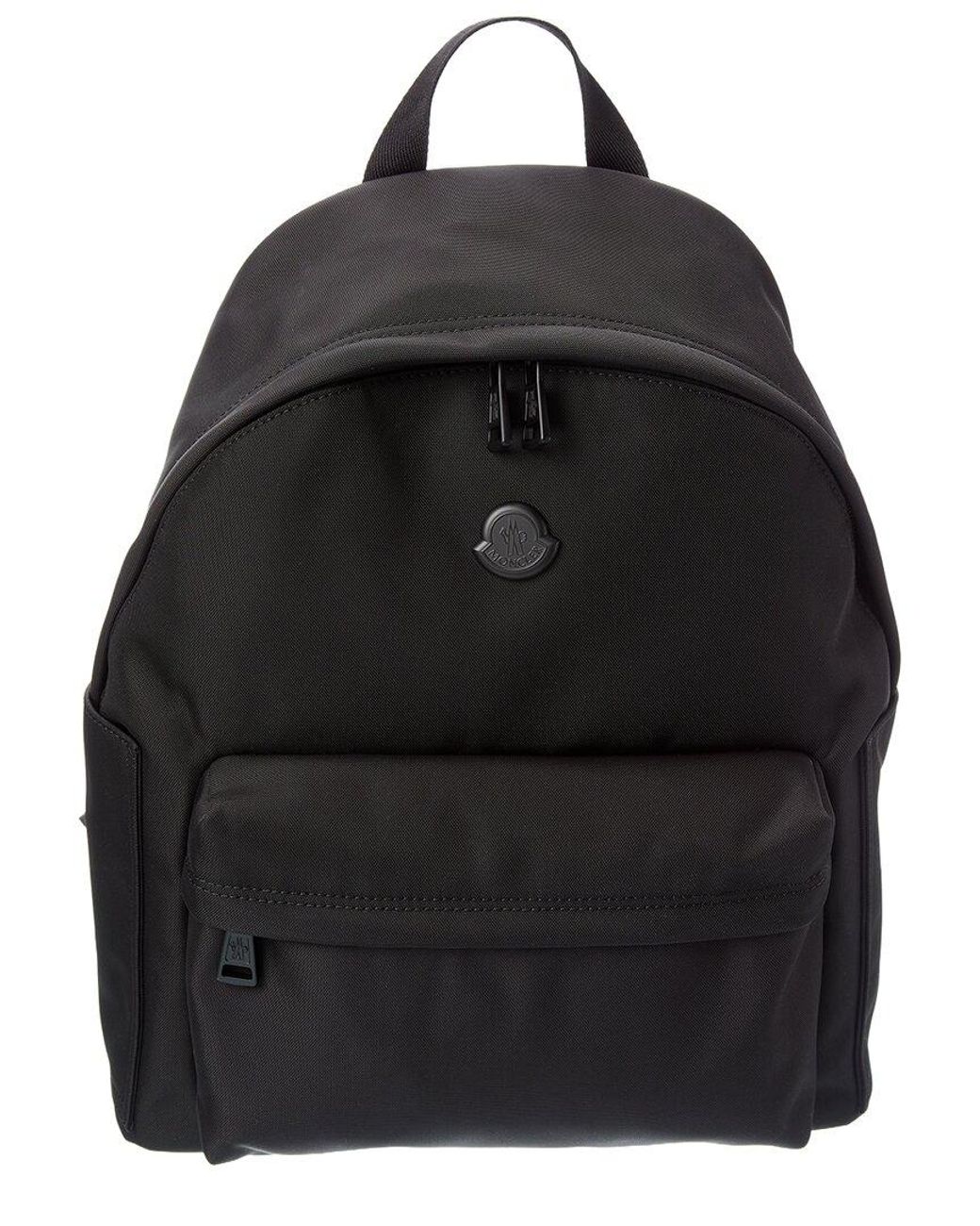 Moncler Black Canvas Backpack for men