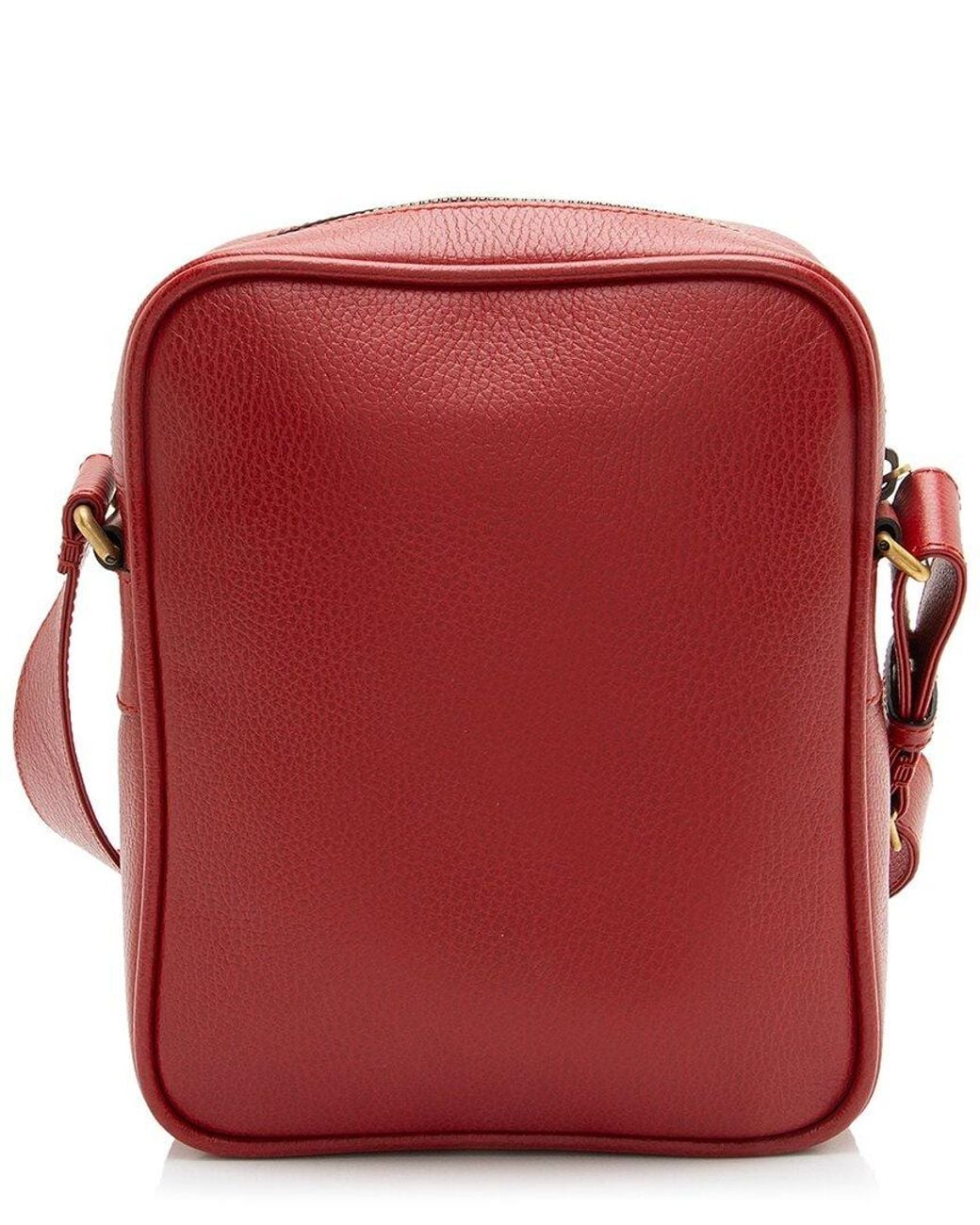 Gucci Red Leather Logo Messenger (Authentic Pre-Loved)