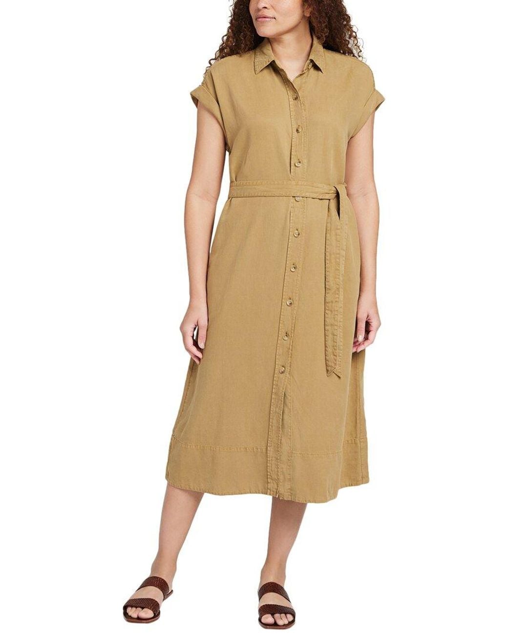 Faherty Brand Natural Arlie Linen-Blend Shirtdress