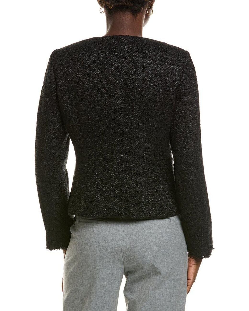 Marc Cain Black Wool-Blend Jacket
