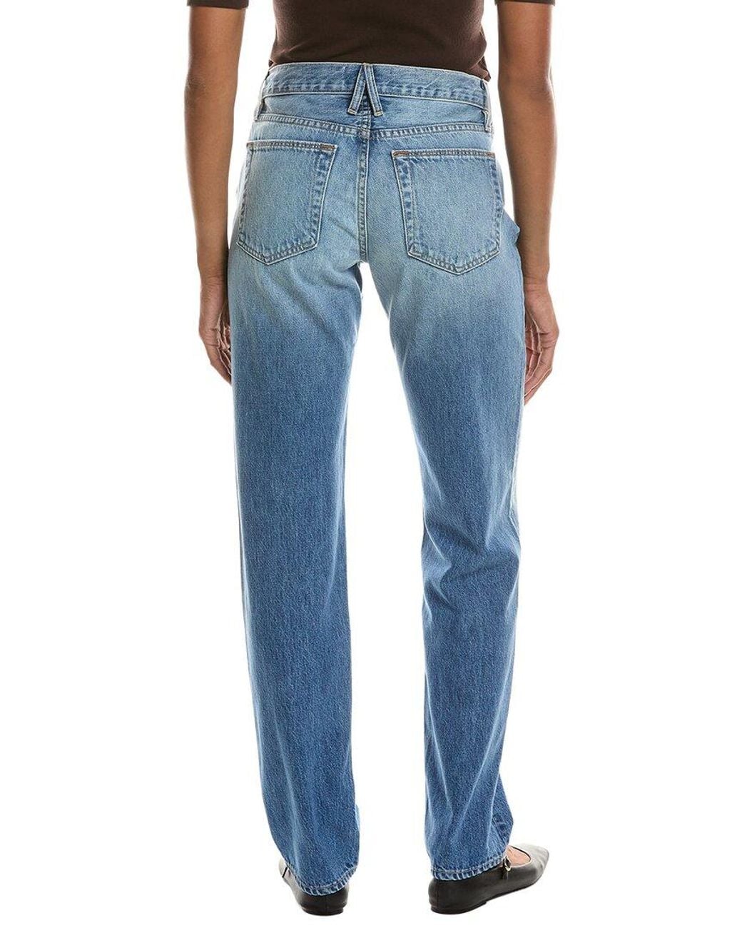 SLVRLAKE Denim Blue Denim Ellie Slim Straight Jean