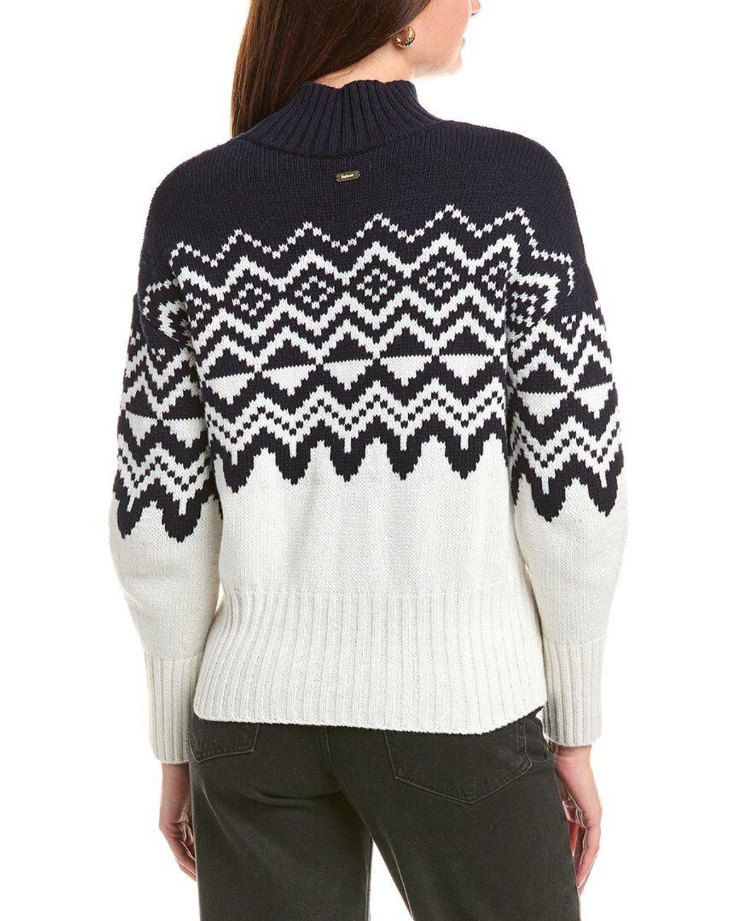 Barbour Black Gwyn Wool-Blend Sweater