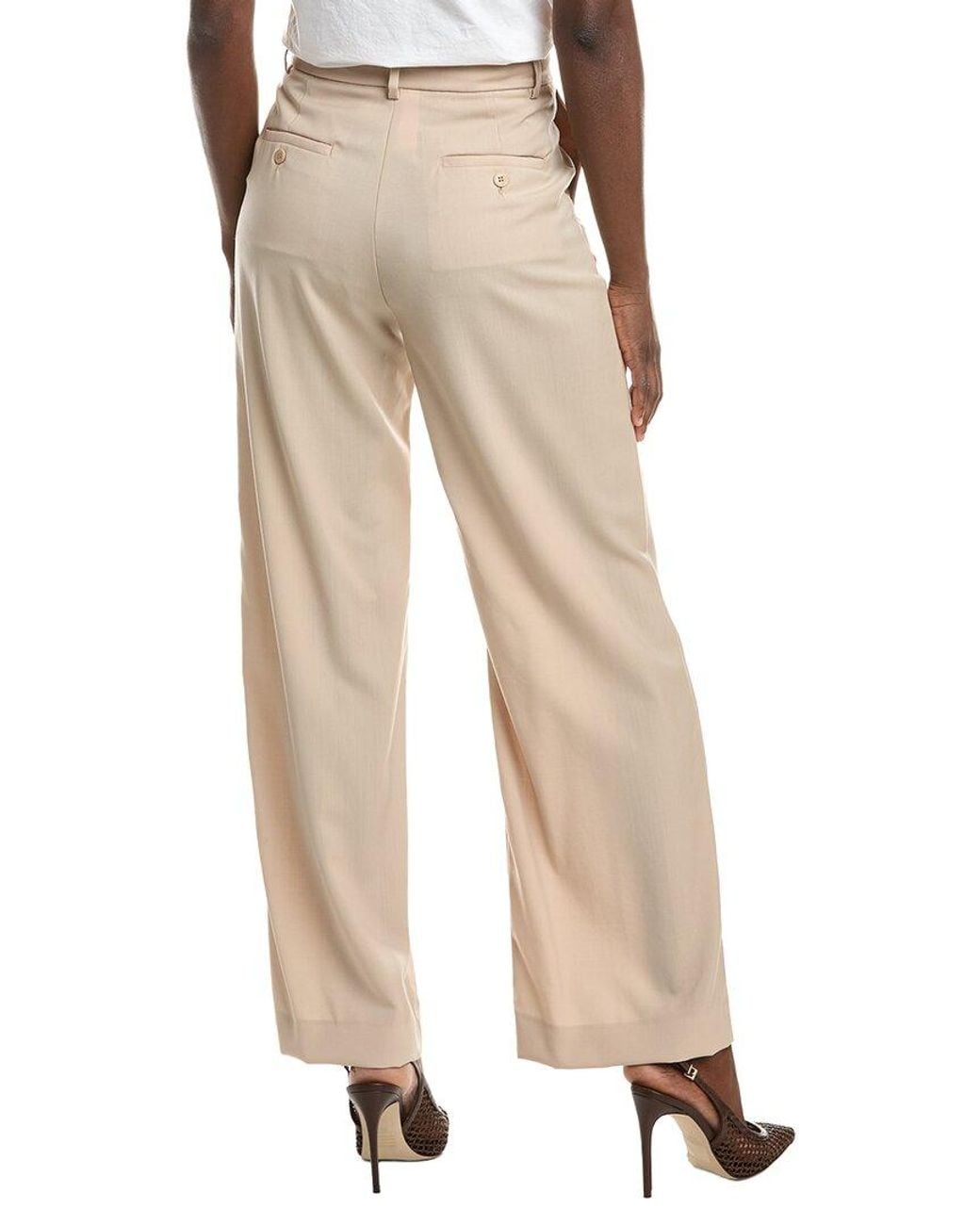 Max Mara Natural Weekend Visivo Wool Long Trouser