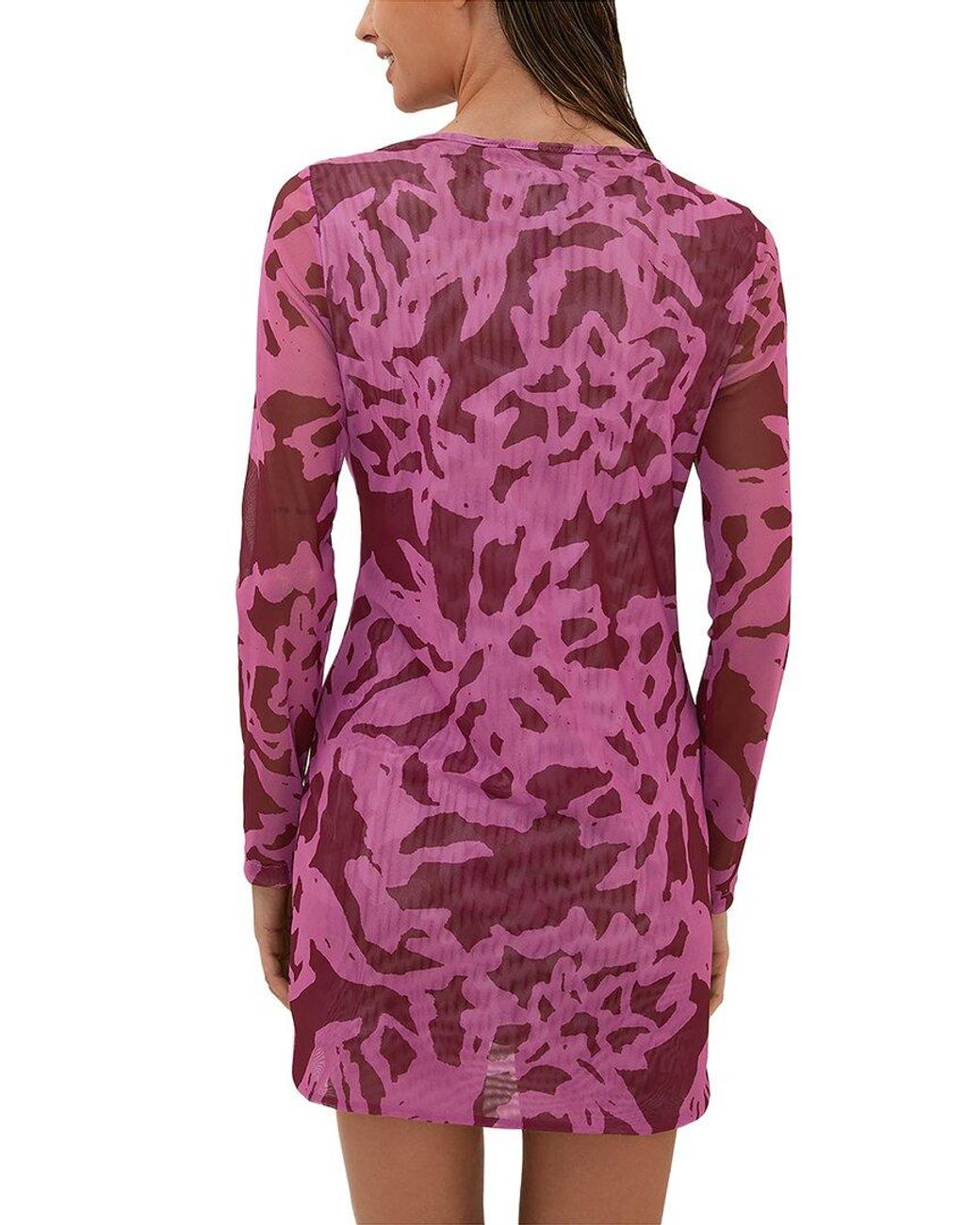 ViX Red Cleo Sheer Cover-Up