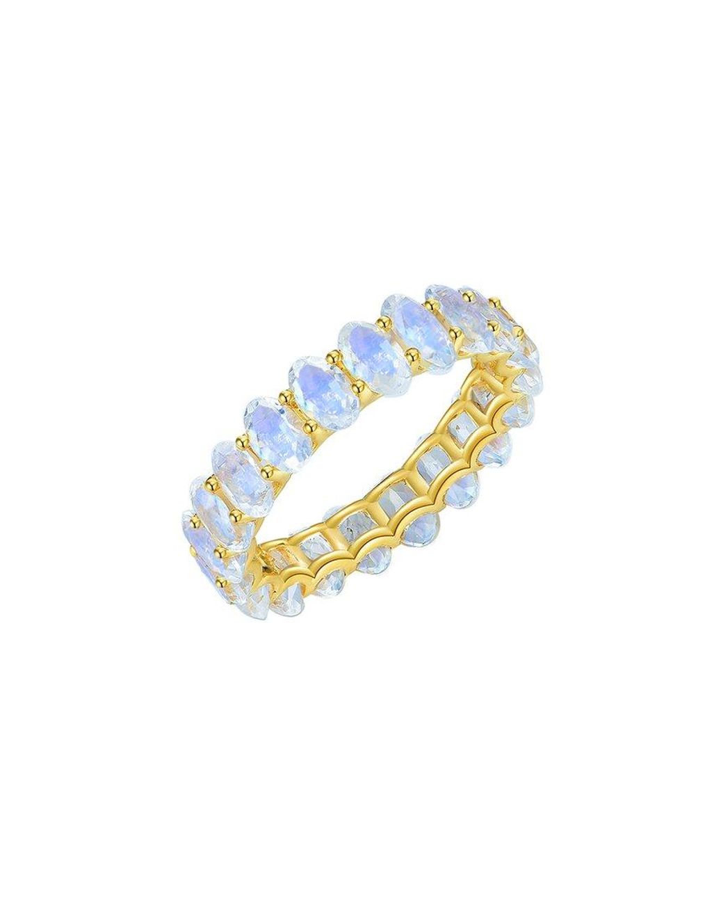 Kai Fine Jewelry Blue 14K 4.00 Ct. Tw. Moonstone Eternity Ring