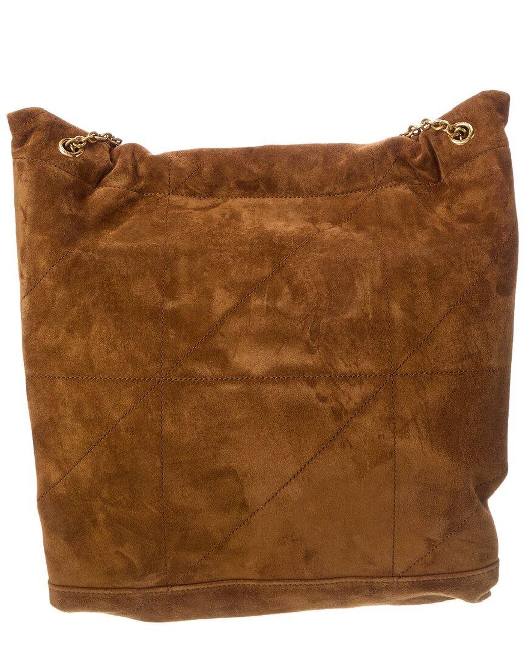 Saint Laurent Brown Jamie 4.3 Pochon Suede Shoulder Bag