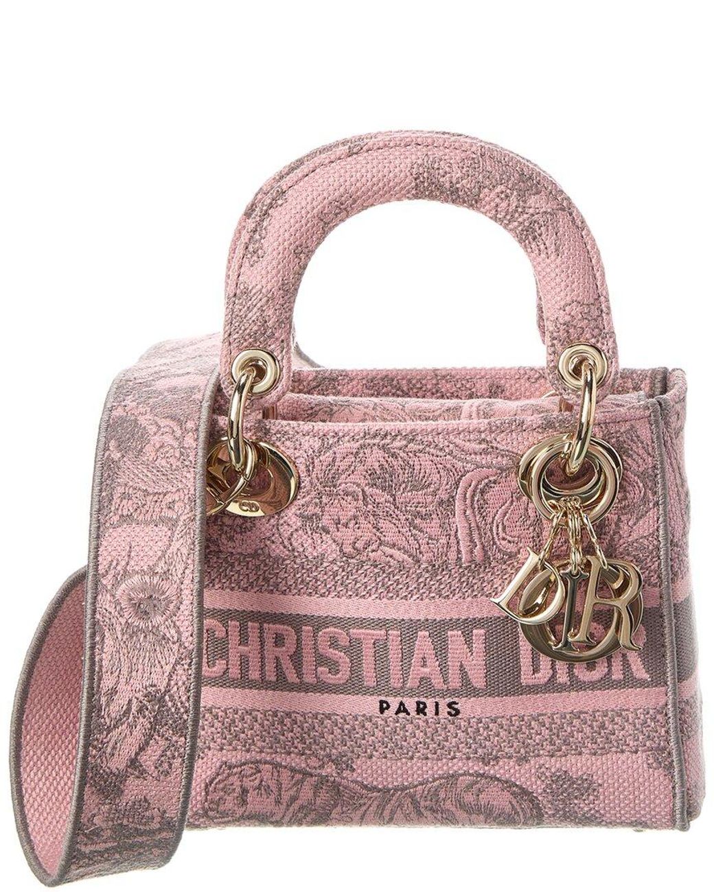 Dior Lady D-lite Tote in Pink | Lyst