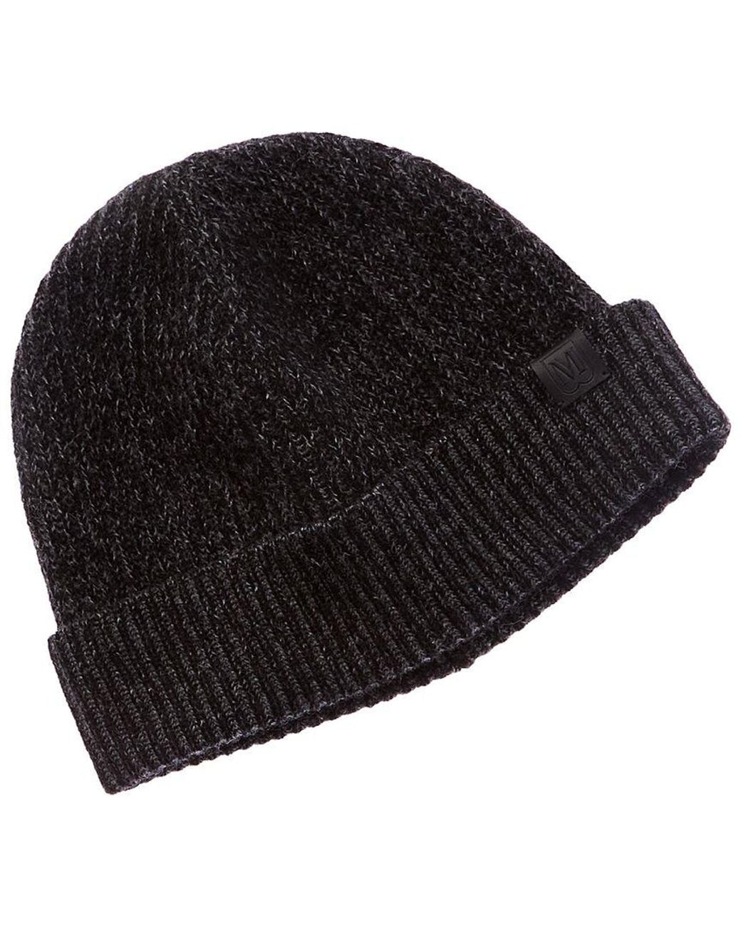 Bruno Magli Black Cashmere Hat for men