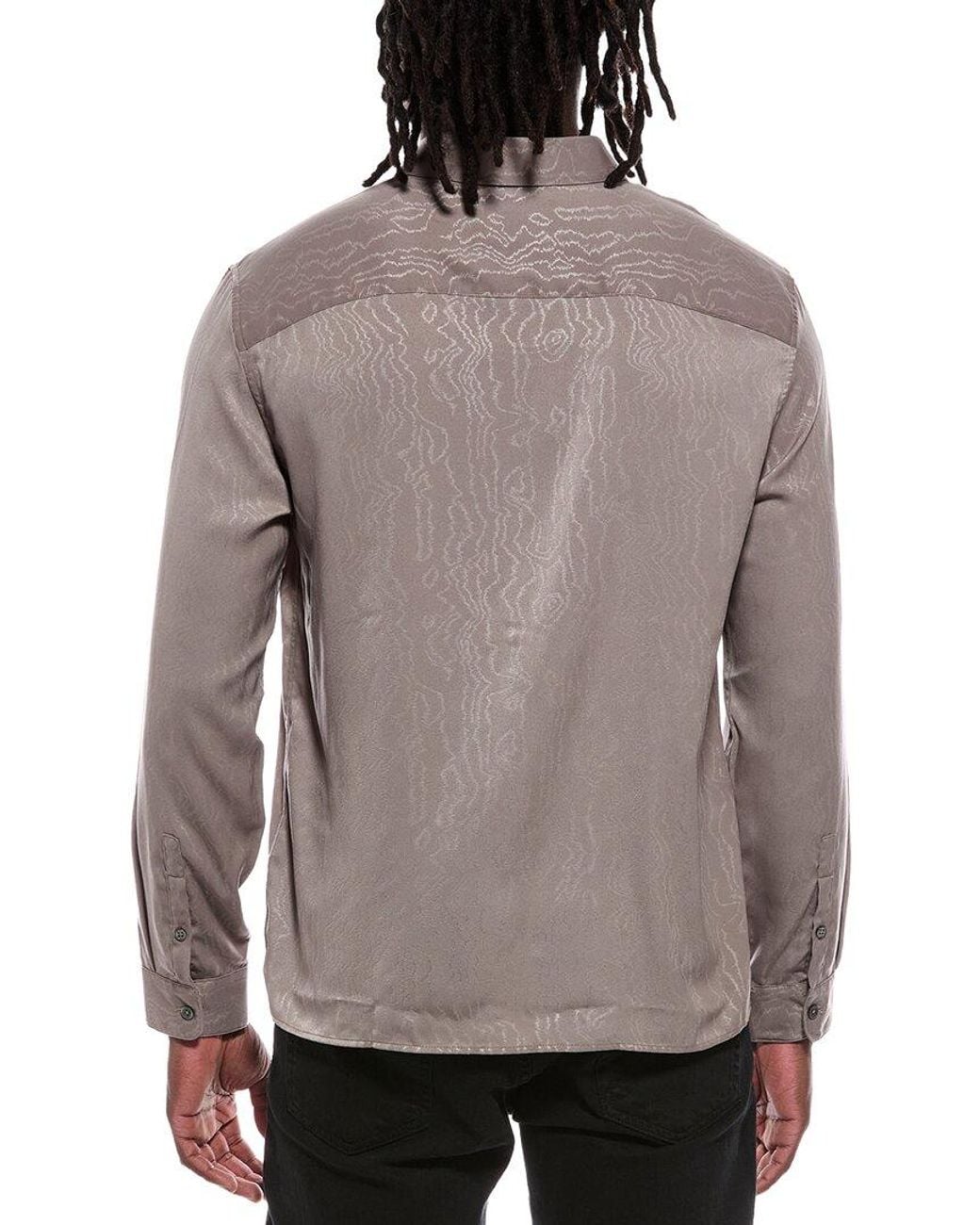 John Varvatos Gray Hickory Shirt for men