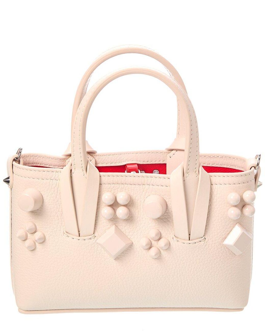 Christian Louboutin Pink Dnu Pack Cabata E/W Mini Leather Tote