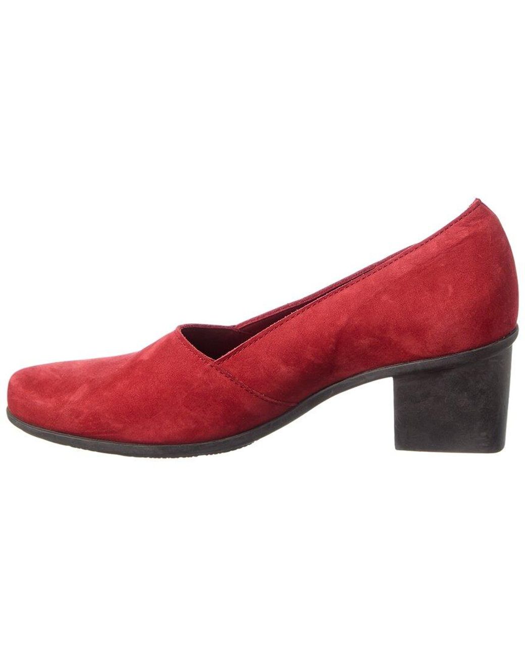 Arche Red Marbel Suede Pump