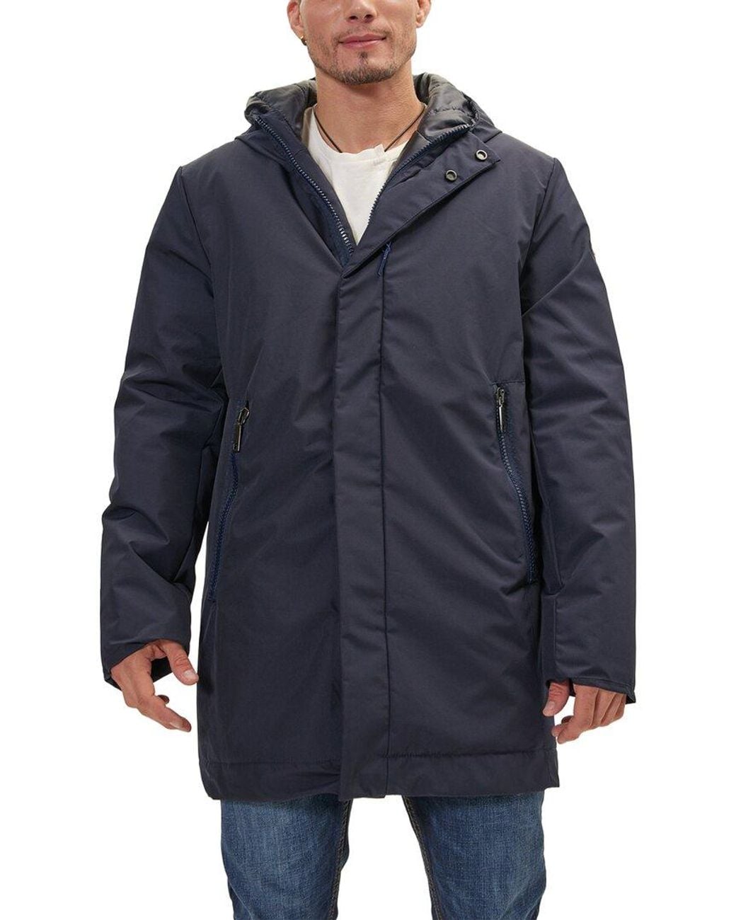 Ron Tomson Blue Parka for men