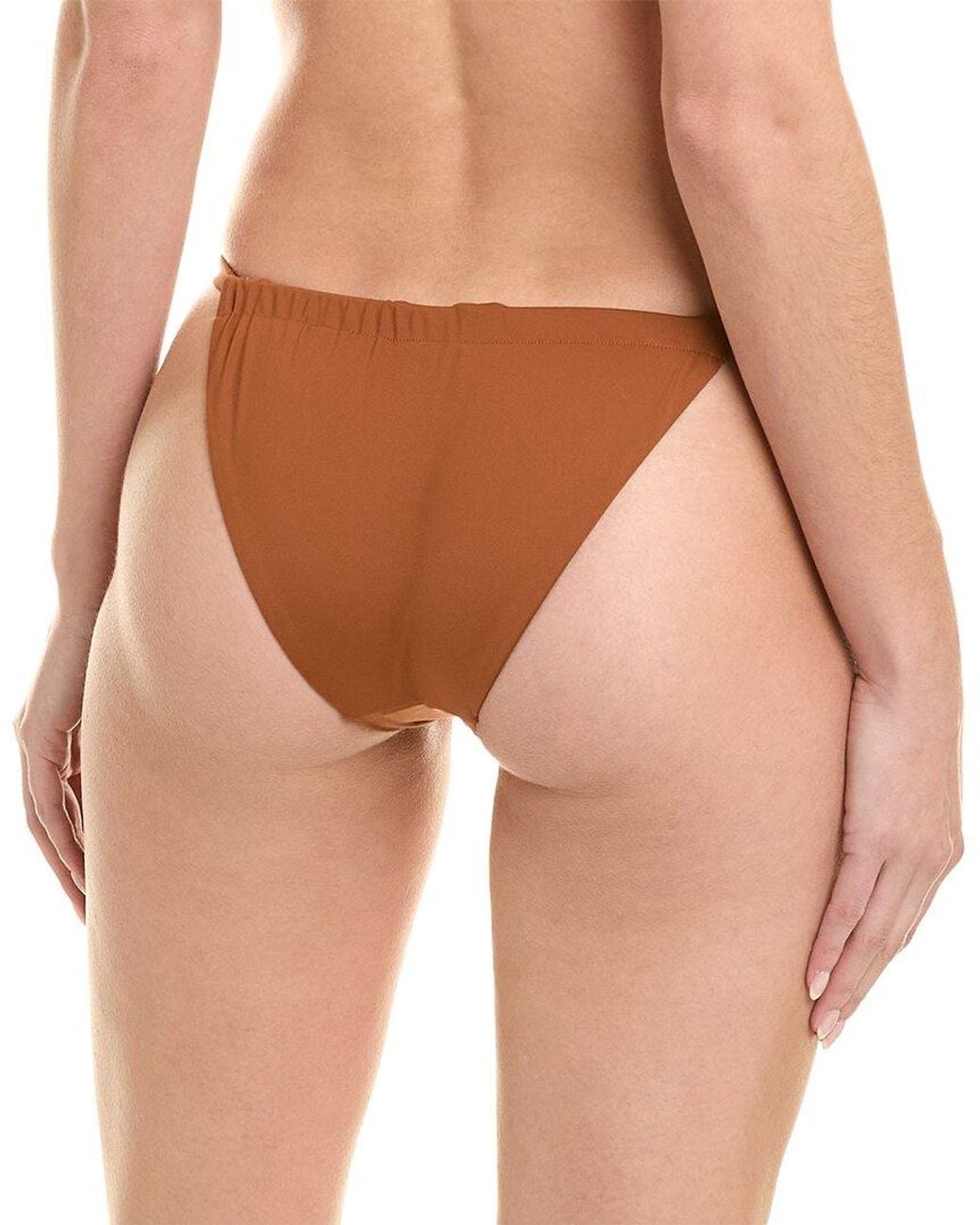 WeWoreWhat Natural Adjustable Ruched Bottom