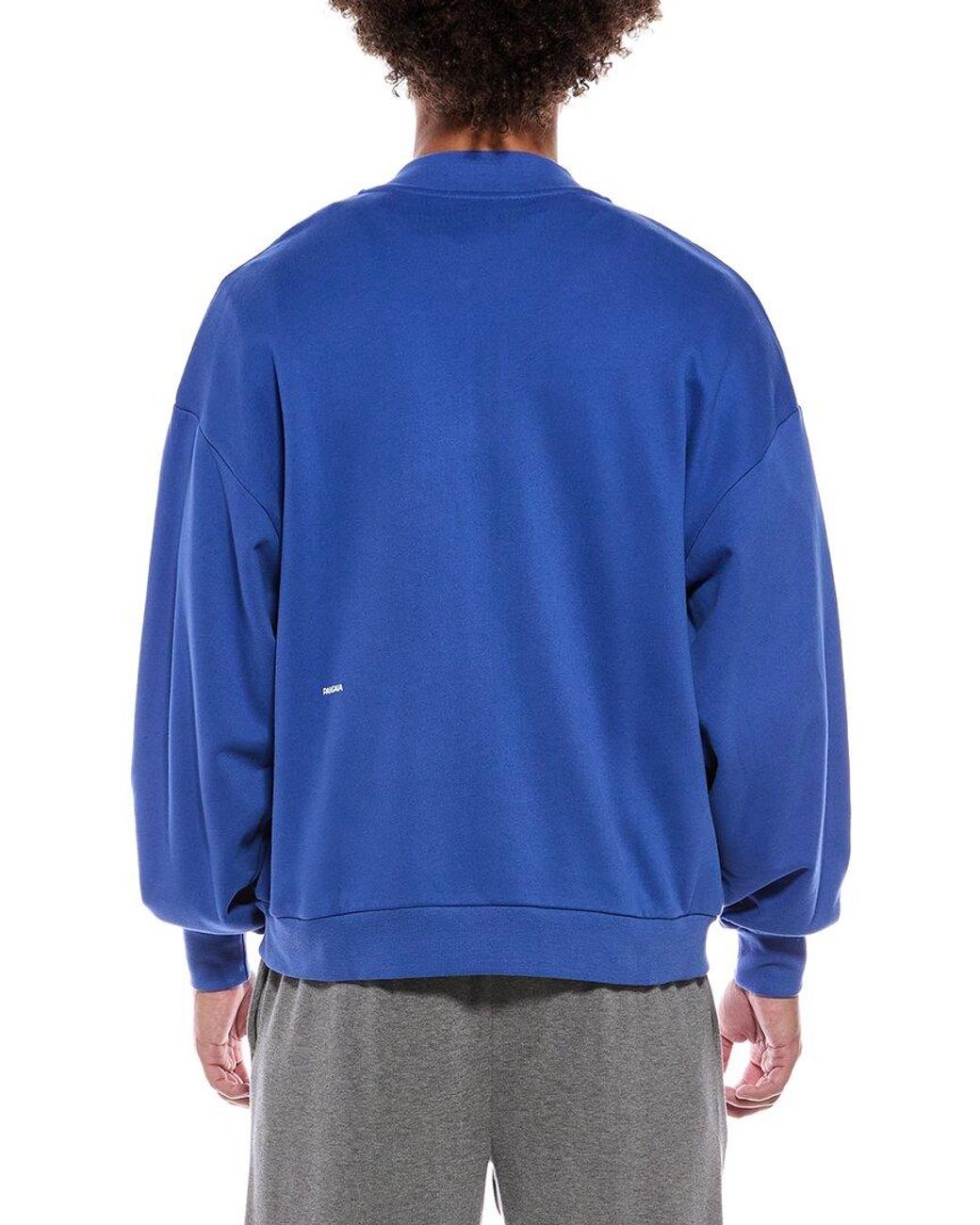 PANGAIA Blue Sweatshirt Jacket for men