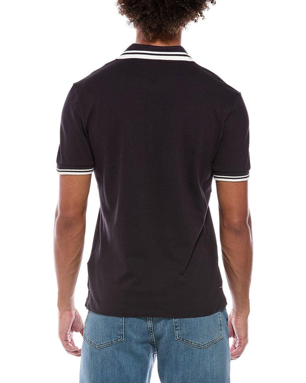 Gas Black Polo Shirt for men