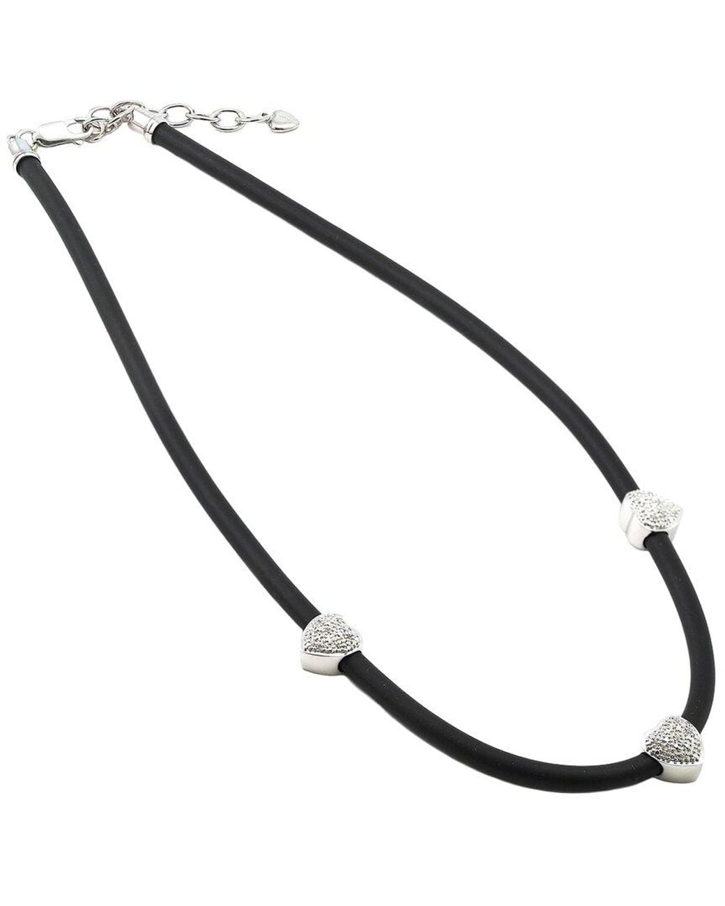 Diamond Select Cuts Metallic 0.09 Ct. Tw. Diamond Necklace