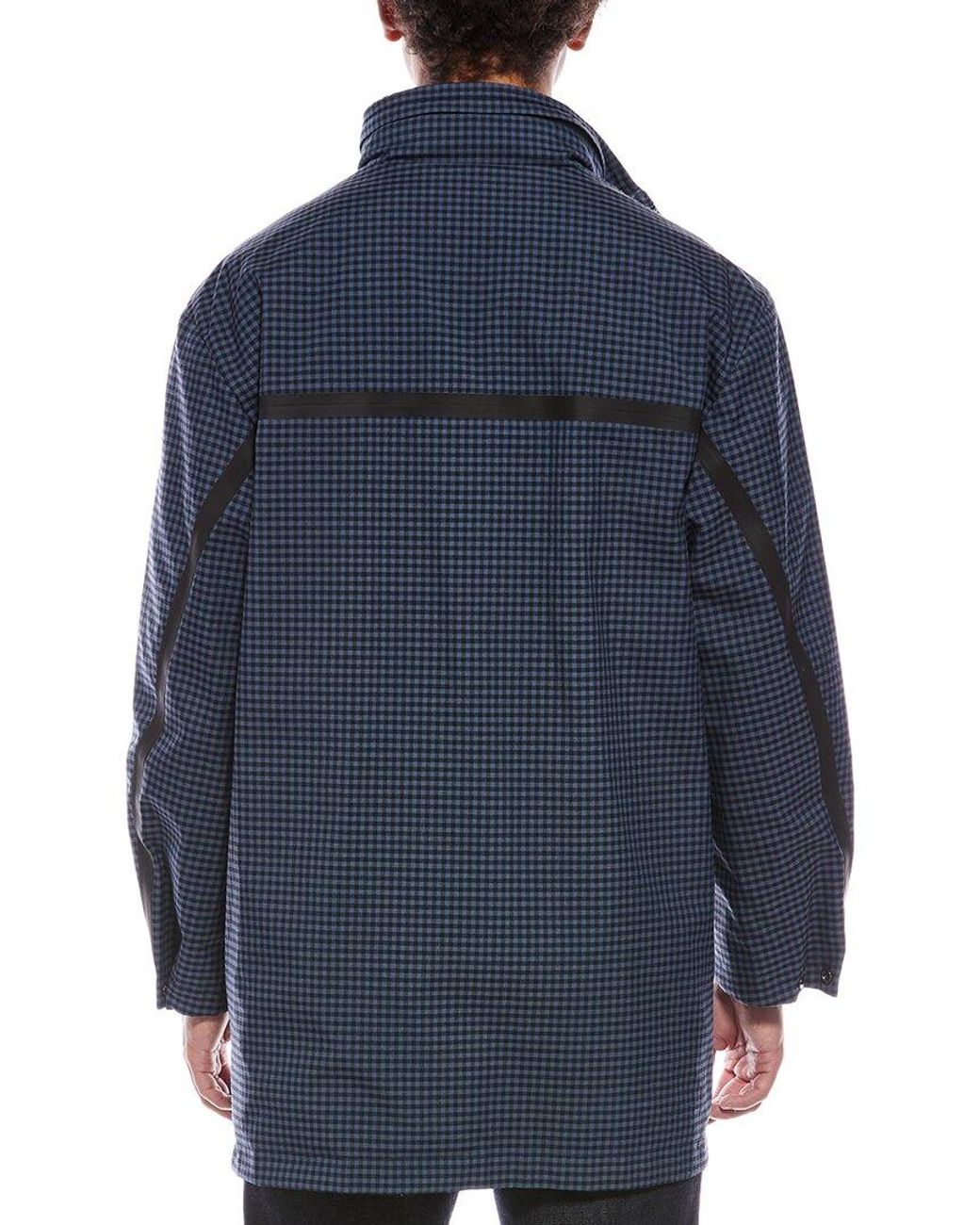 Valentino Blue Wool & Linen-blend Jacket for men
