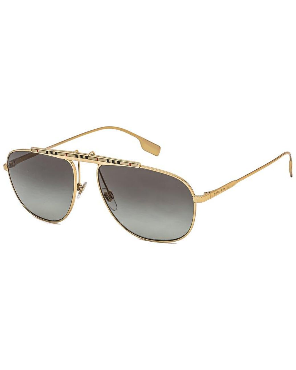 Burberry Be3121 59mm Sunglasses in Metallic | Lyst