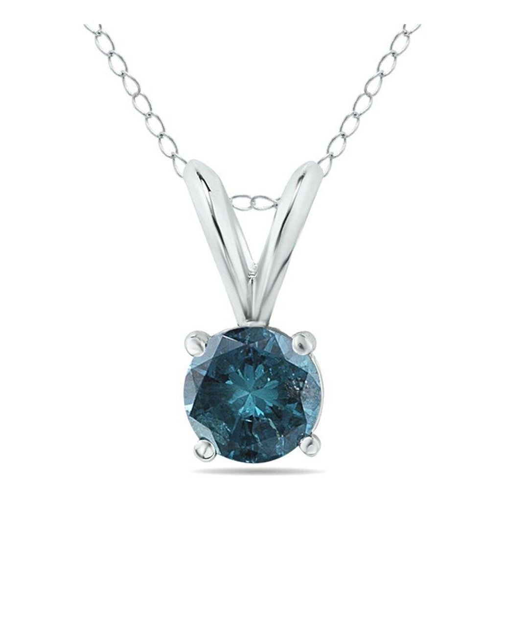 Diamond Select Cuts Blue 14k 0.46 Ct. Tw. Diamond Necklace