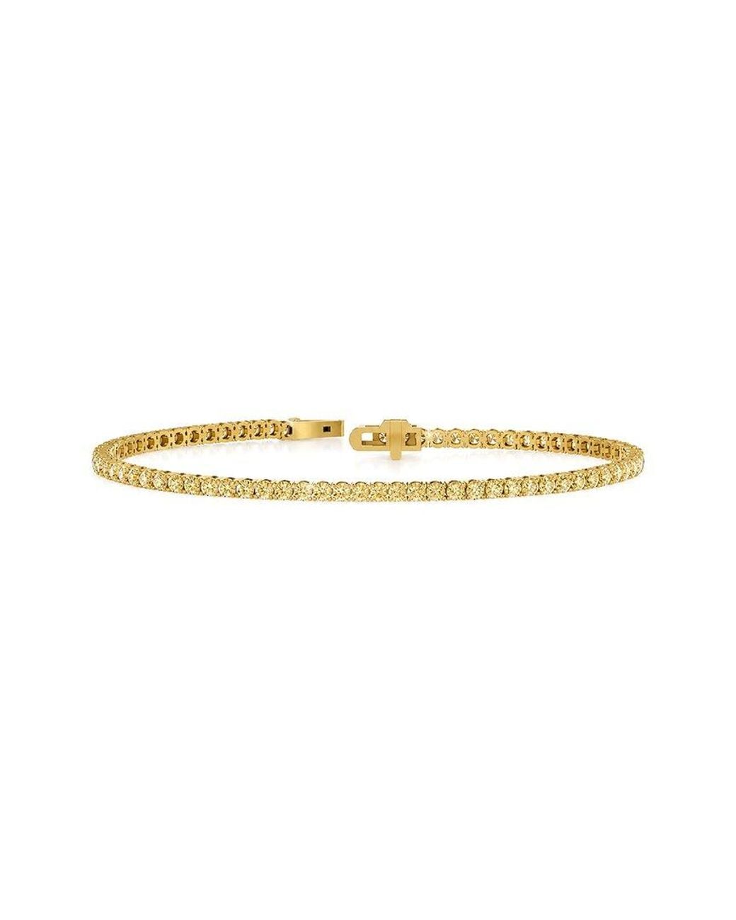 Lab Grown Diamonds White 14K 3.28 Ct. Tw. Lab-Grown Diamond Tennis Bracelet