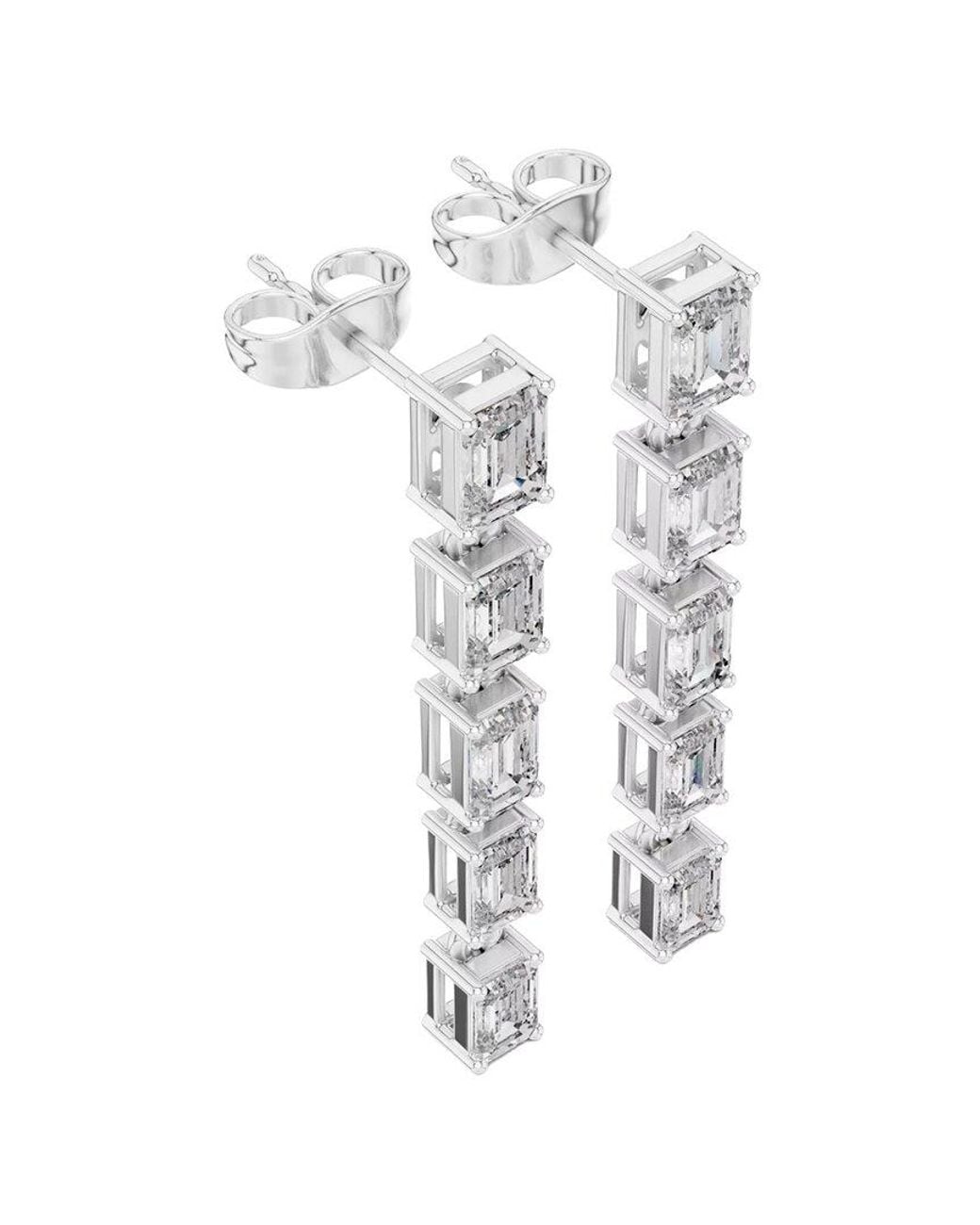 VOWE White 14K 3.00 Ct. Tw. Lab-Grown Diamond Earrings