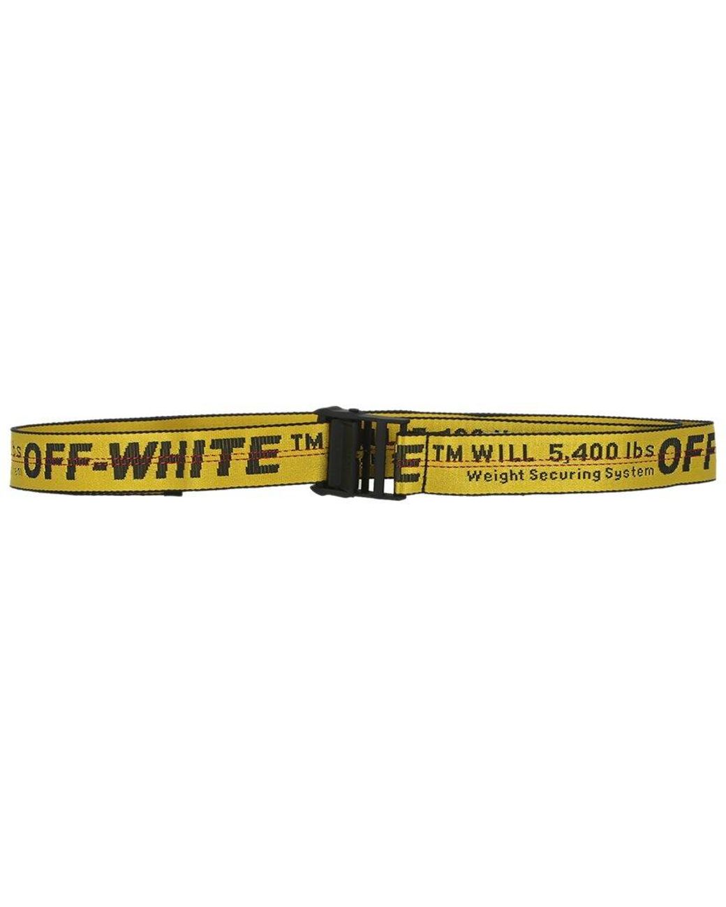 Off-White c/o Virgil Abloh Classic Industrial Belt in Yellow for Men | Lyst