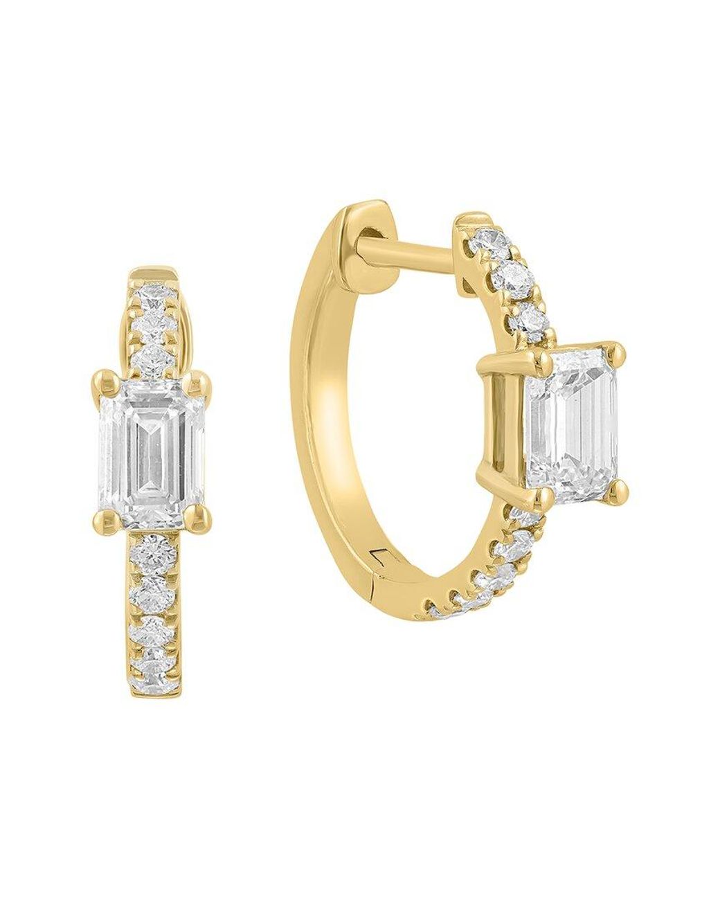Effy Fine Jewelry Metallic 14K 0.78 Ct. Tw. Lab-Grown Diamond Earrings