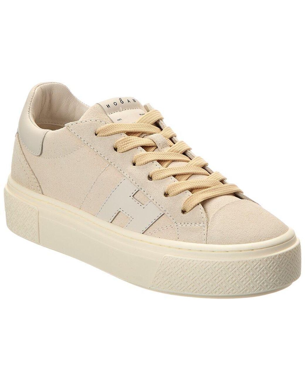 Hogan Natural Crosswind Leather Sneaker