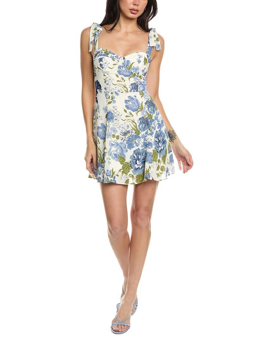 Seraphin Blue Mini Dress