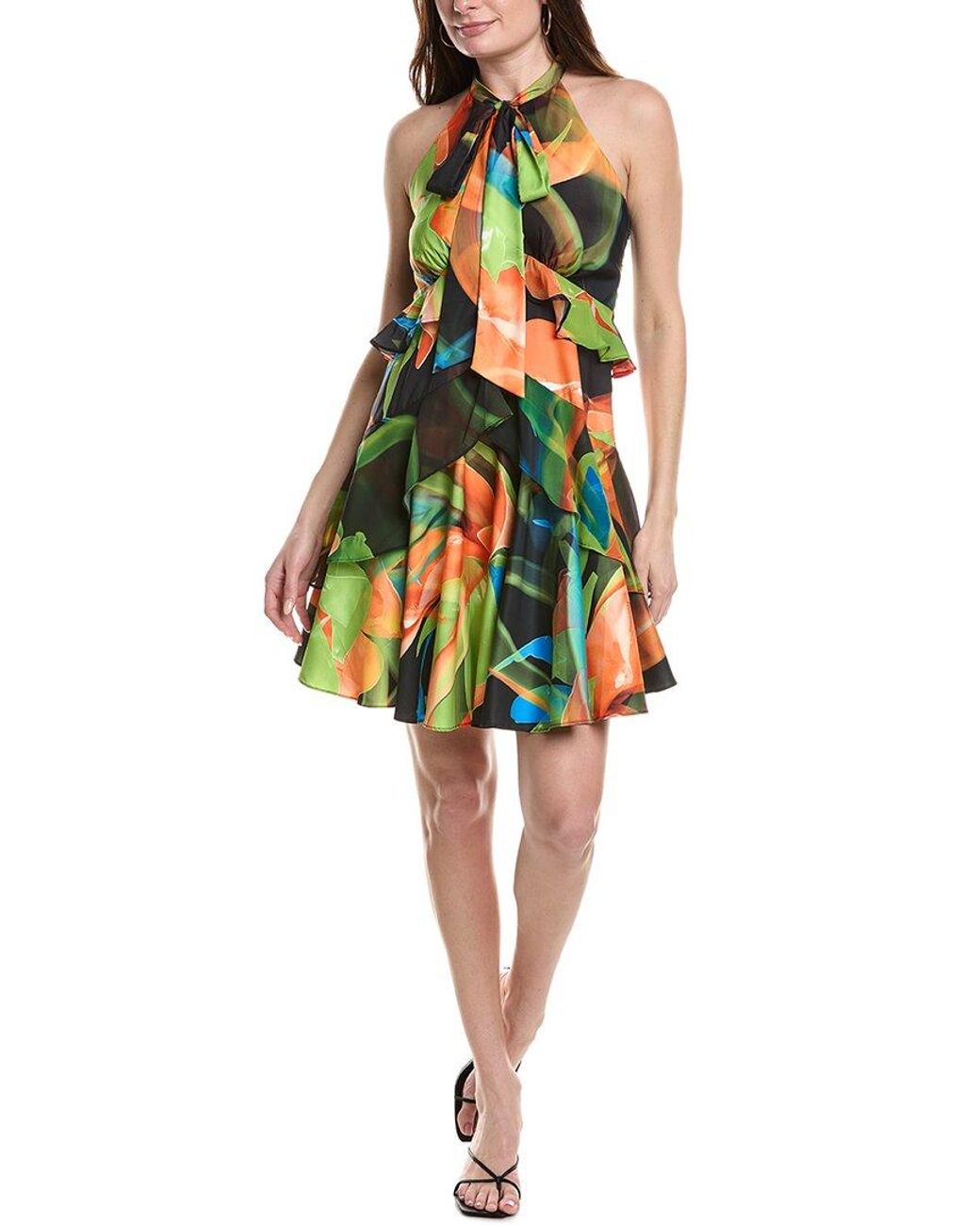 Silvian Heach Green Mini Dress