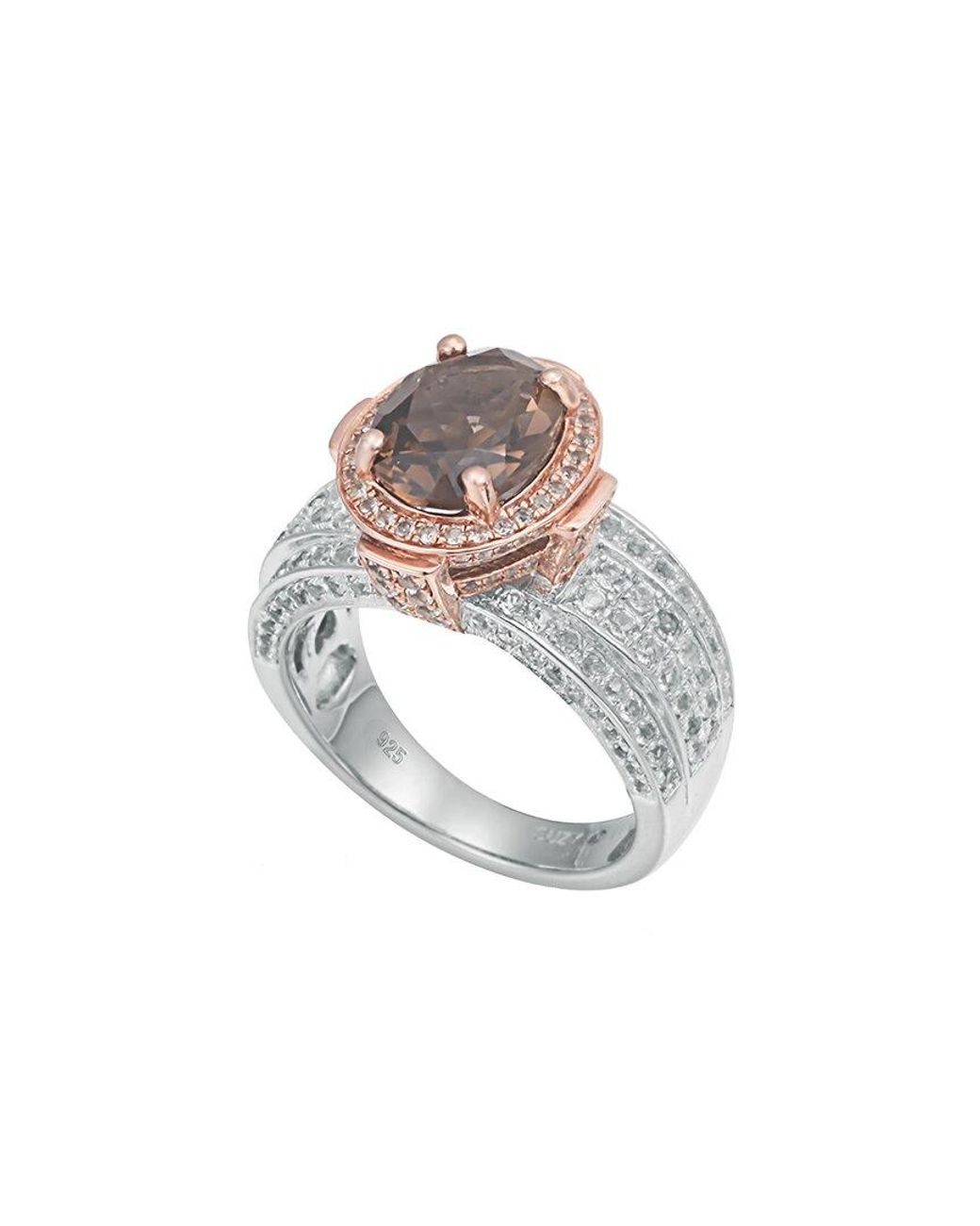 Suzy Levian White Two-Tone 4.65 Ct. Tw. Gemstone Statement Ring