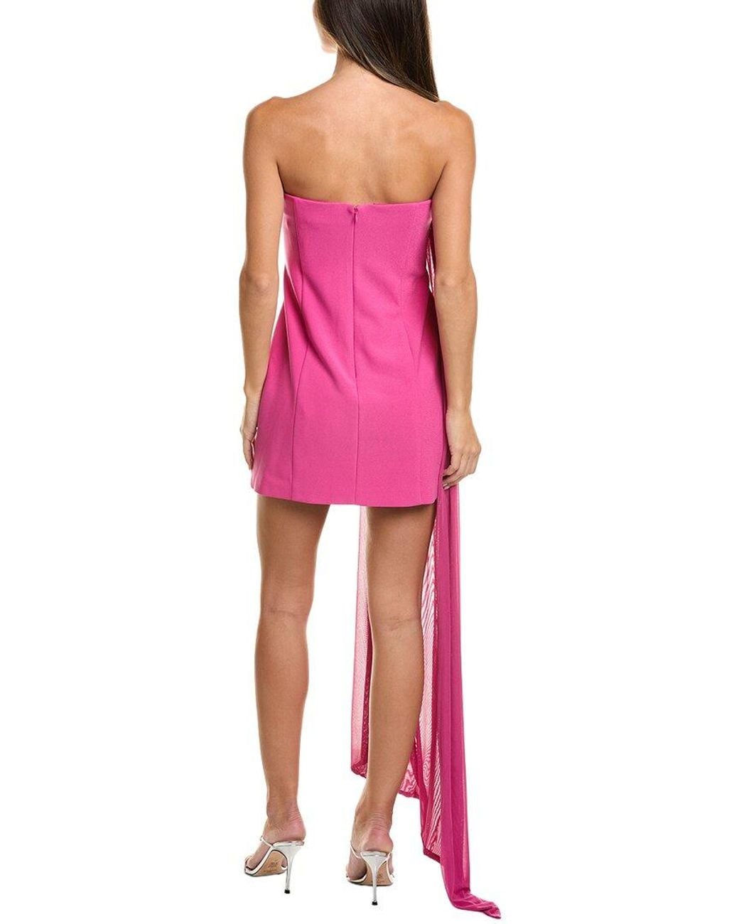 Elliatt Pink Chantal Asymmetrical Mini Dress