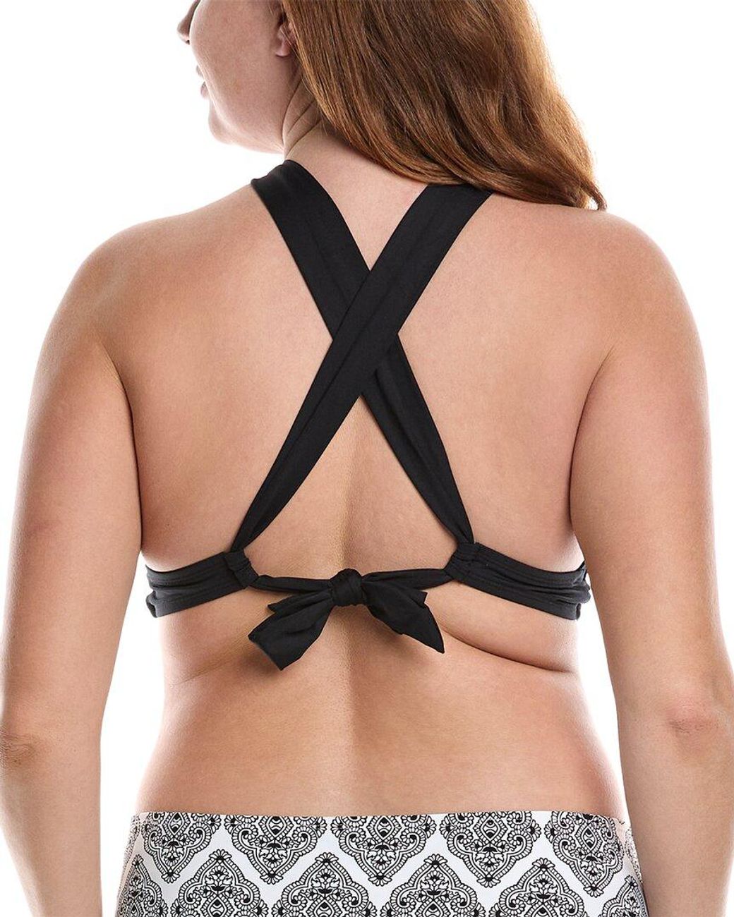 La Blanca Black Ig High Neck Midline Top