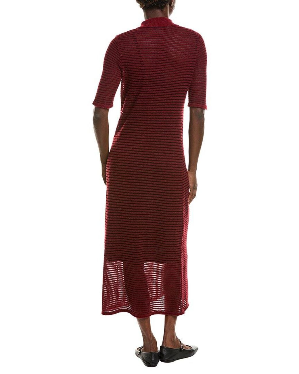 Proenza Schouler Red Meline Wool & Cashmere-Blend Sweaterdress