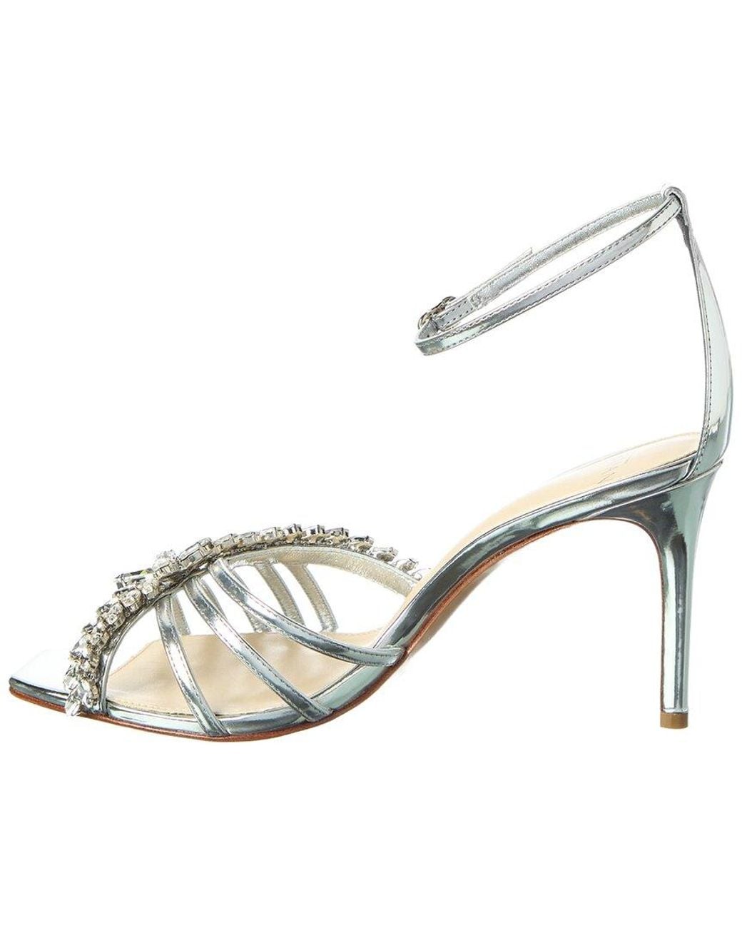 Alexandre Birman Metallic Iggy Crystals 85 Patent Sandal