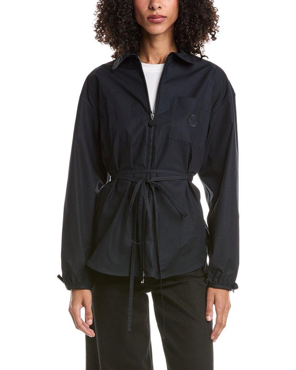 Moncler Black Enet Technical Hooded Parka