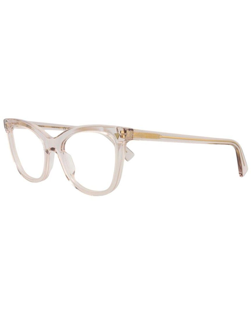 Bottega Veneta White Bv1226O 52Mm Optical Frames