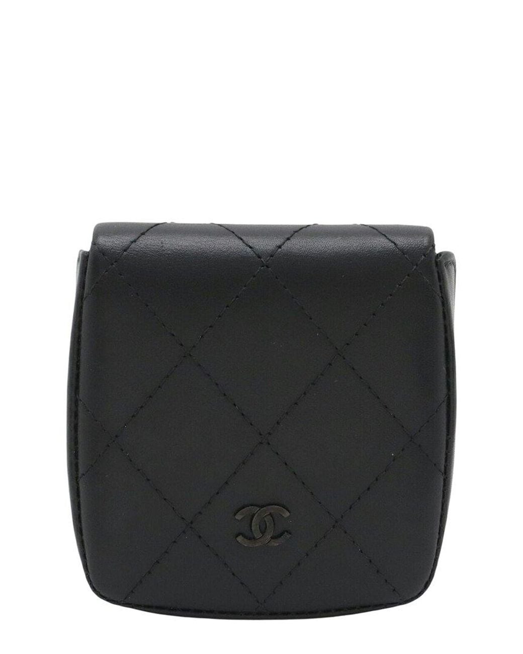 Chanel Black Coco Mark Coin Case (Authentic Pre-Loved)