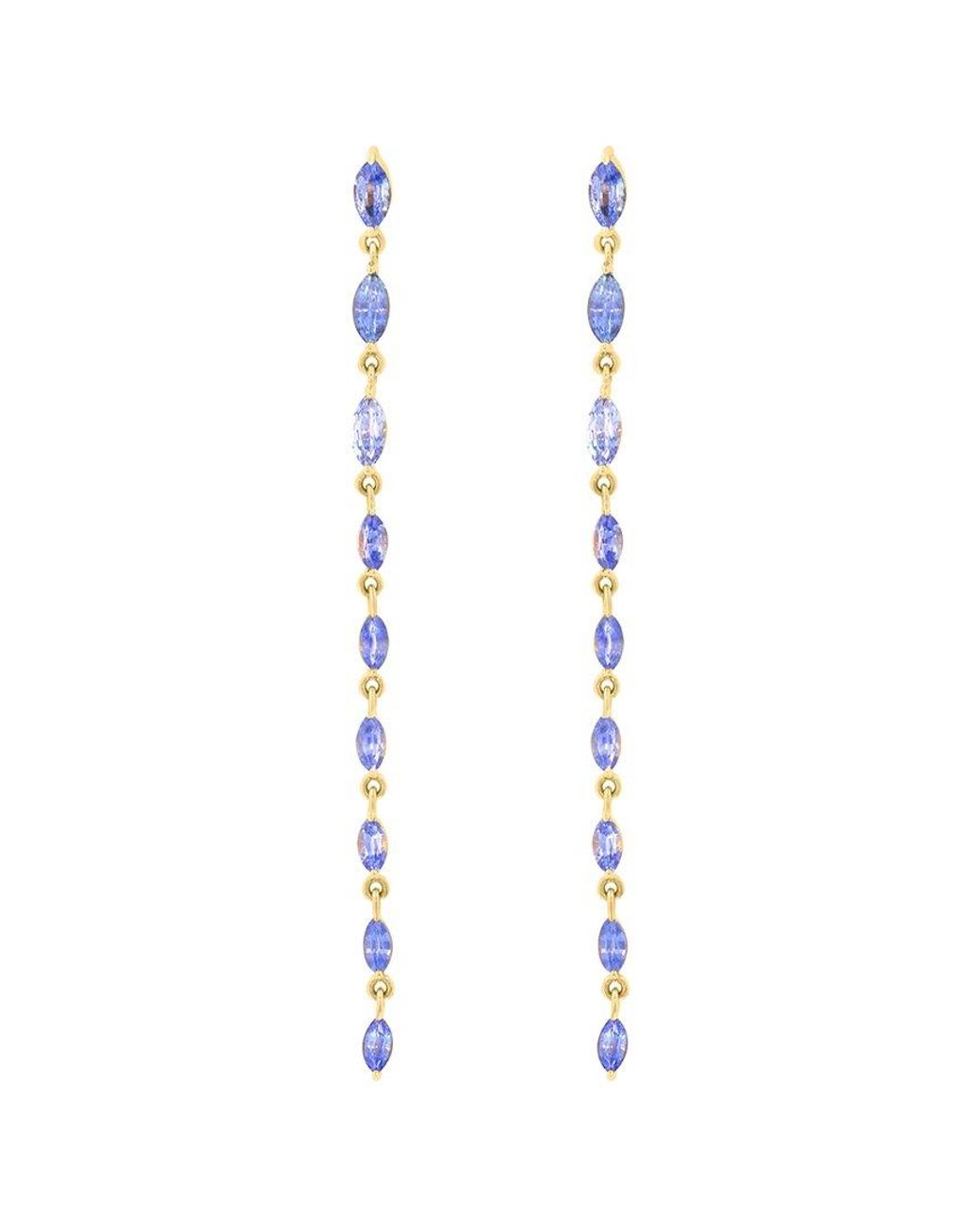 Effy Fine Jewelry White 14K 2.45 Ct. Tw. Sapphire Earrings