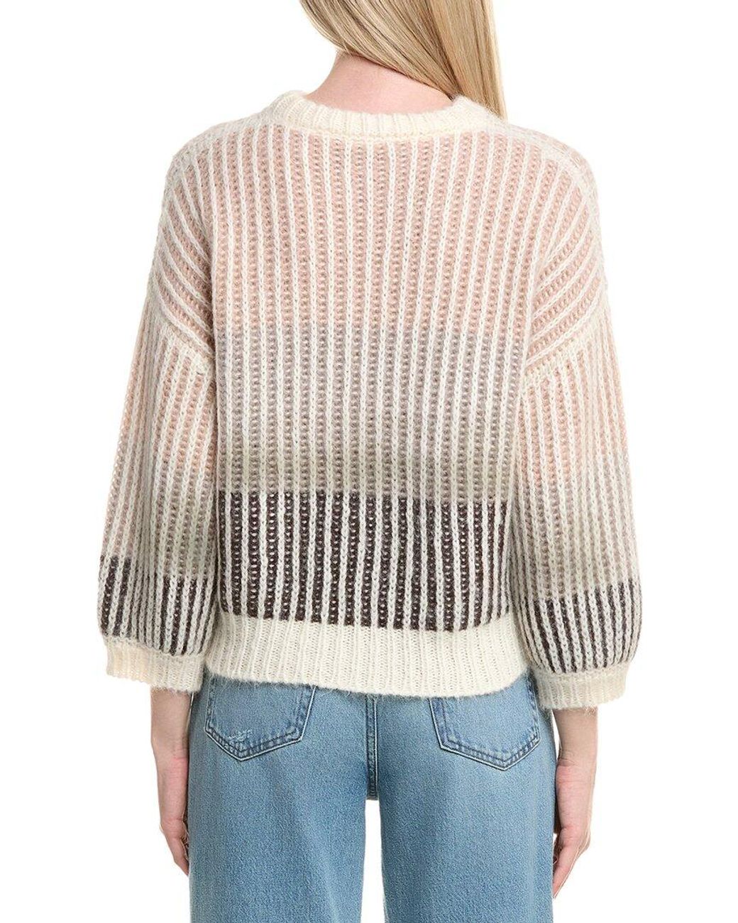 Peserico Blue Alpaca & Wool-Blend Sweater