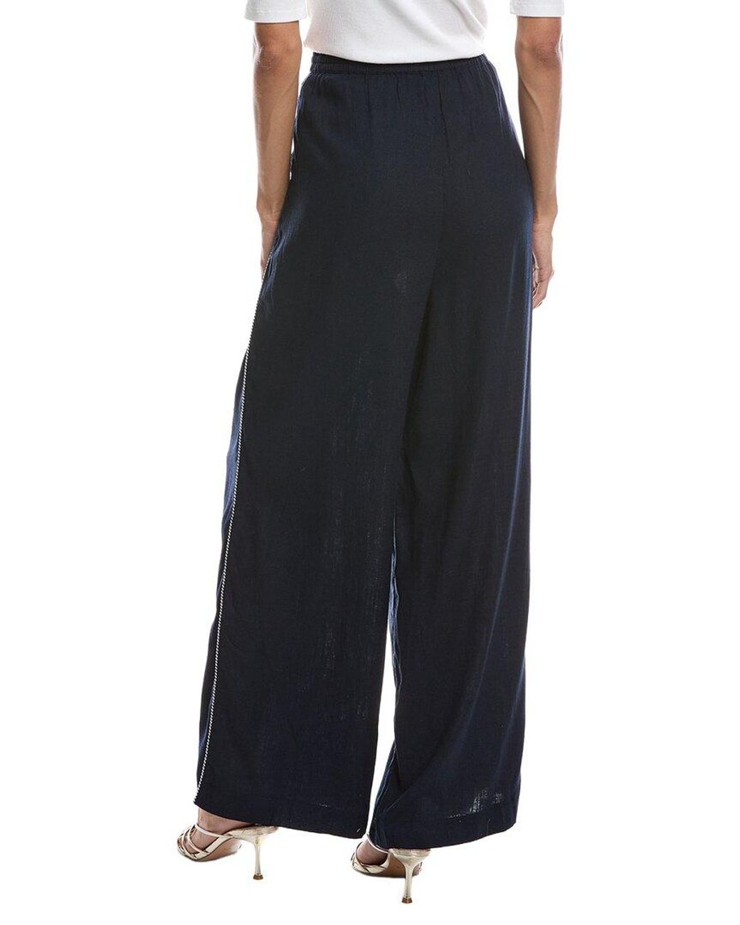 Cece Black Pull-On Tie Waist Crop Pant