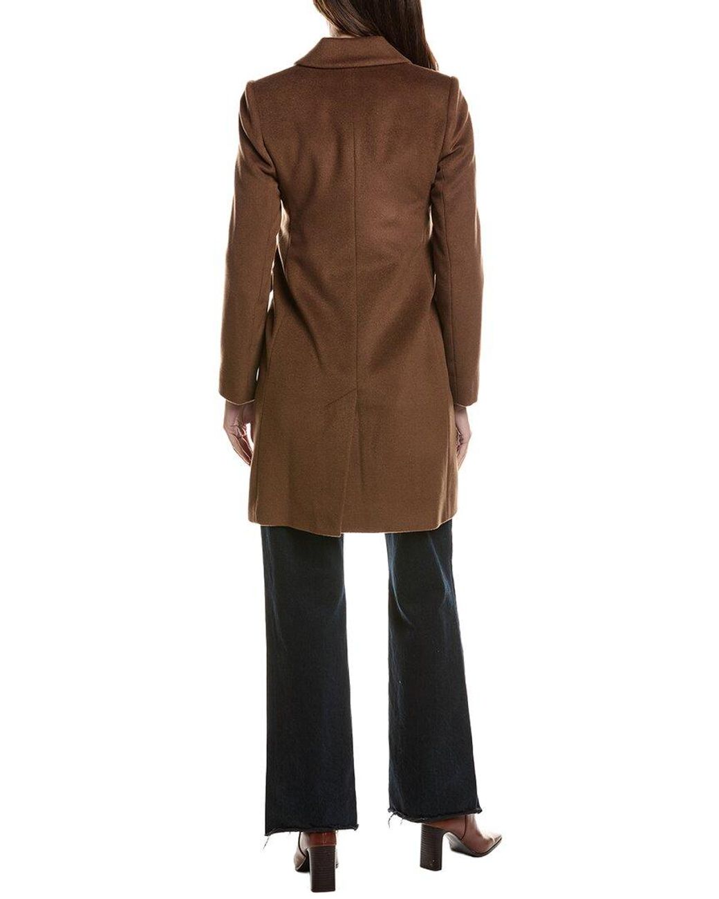 Fleurette Brown Wool-Blend Coat