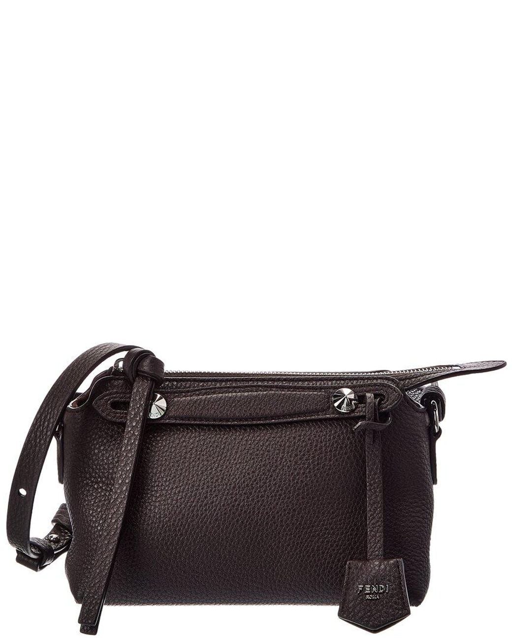Fendi Black By The Way Soft Mini Leather Satchel