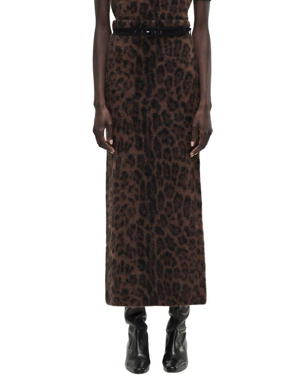 Adam Lippes Black Levi 100% Cashmere Skirt