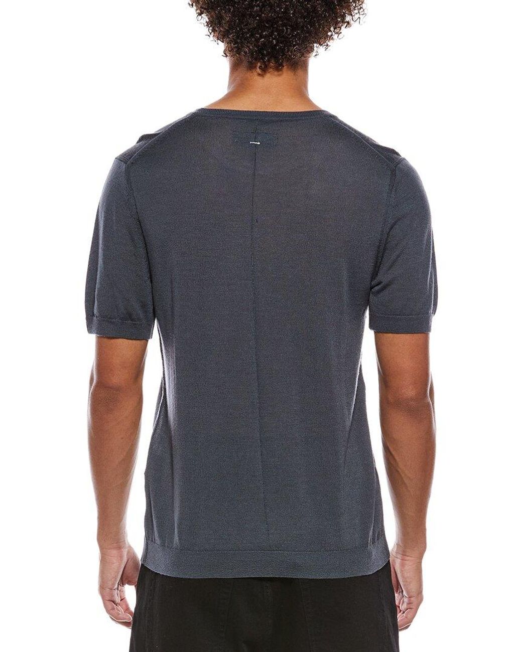 Rag & Bone Gray Aulton Knit Wool-Blend T-Shirt for men