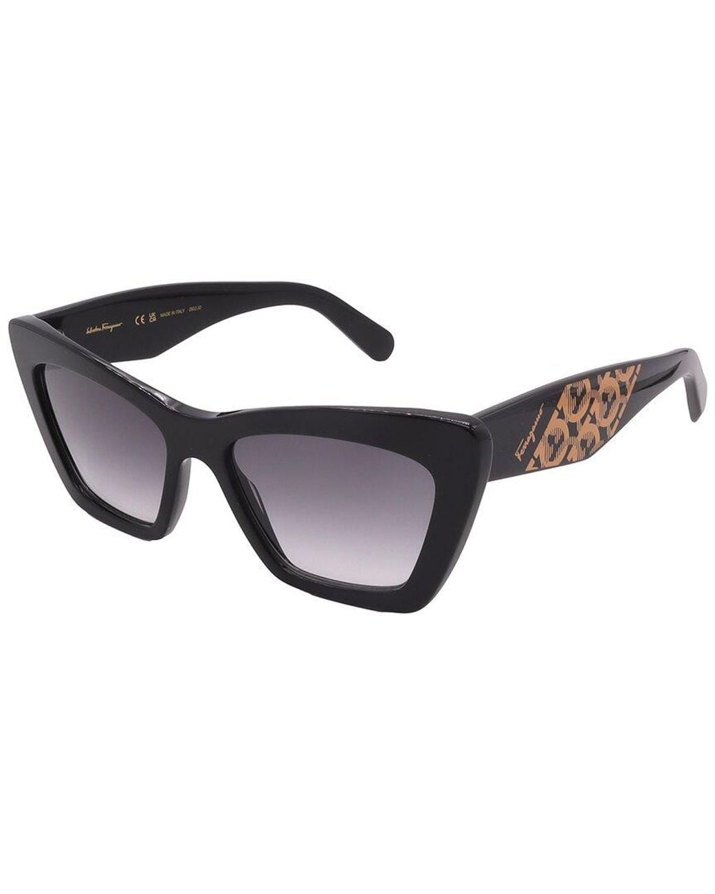 Ferragamo Black 55Mm Sunglasses