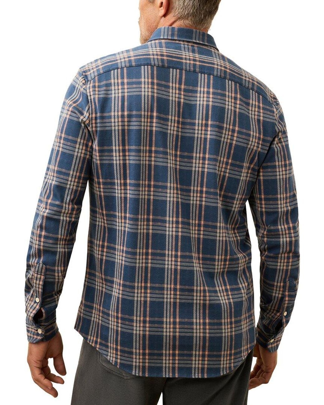 Faherty Brand Blue Coastline Knit Shirt for men